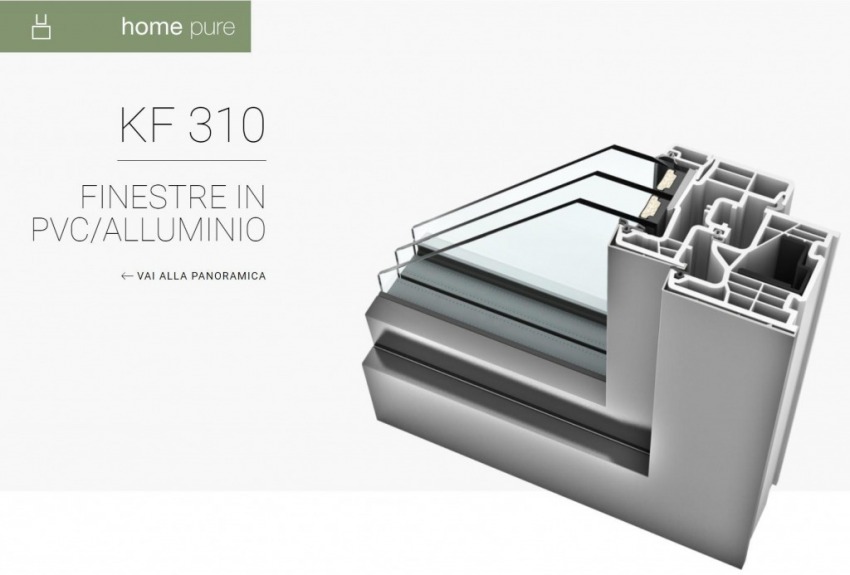 KF 310 FINESTRE IN PVC/ALLUMINIO