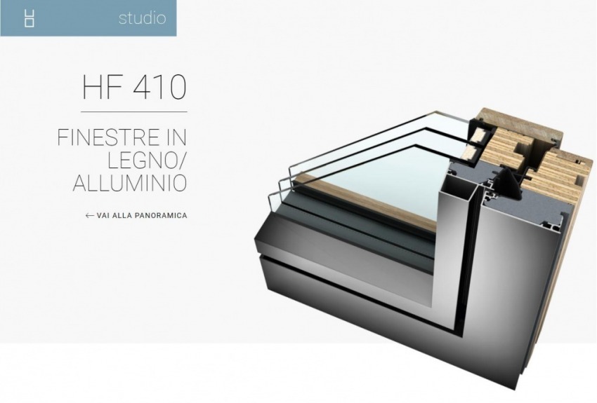 HF 410 FINESTRE IN LEGNO/ALLUMINIO