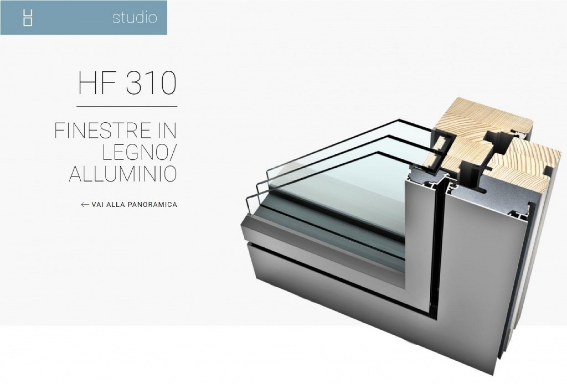 HF 310 FINESTRE IN LEGNO/ALLUMINIO