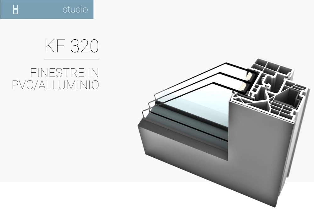 finestra pvc alluminio kf320