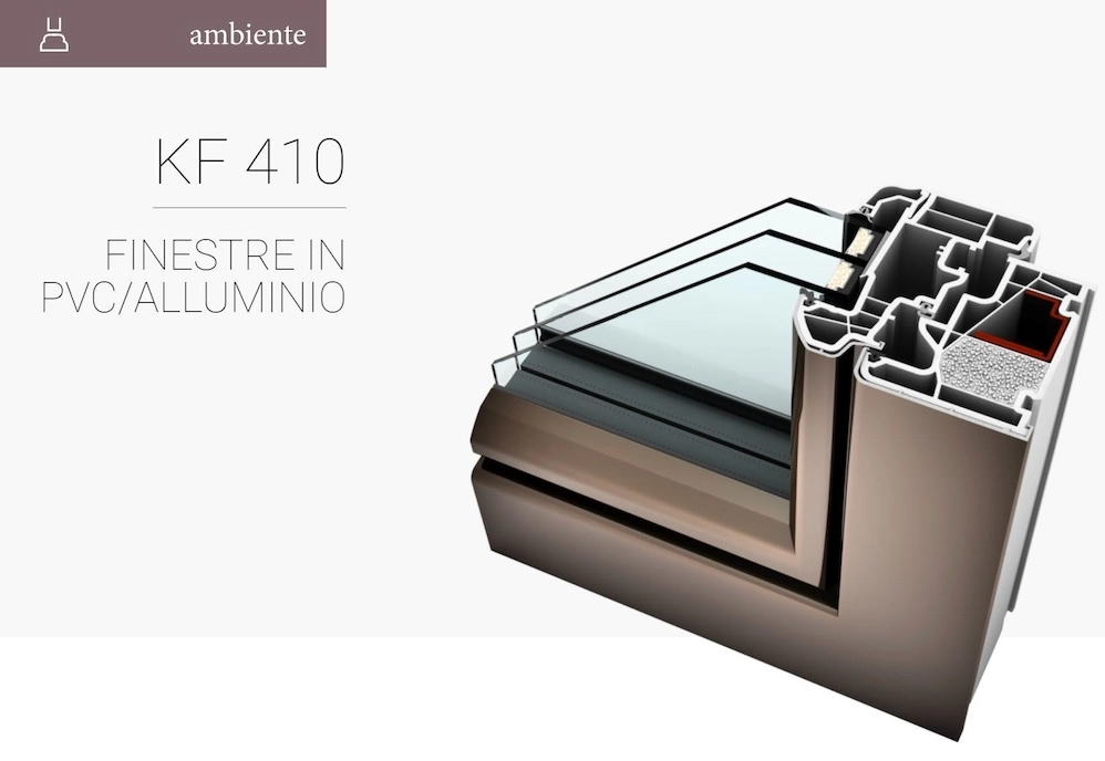 finestra pvc alluminio kf410