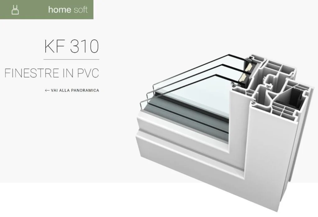 finestra pvc kf310 liscia