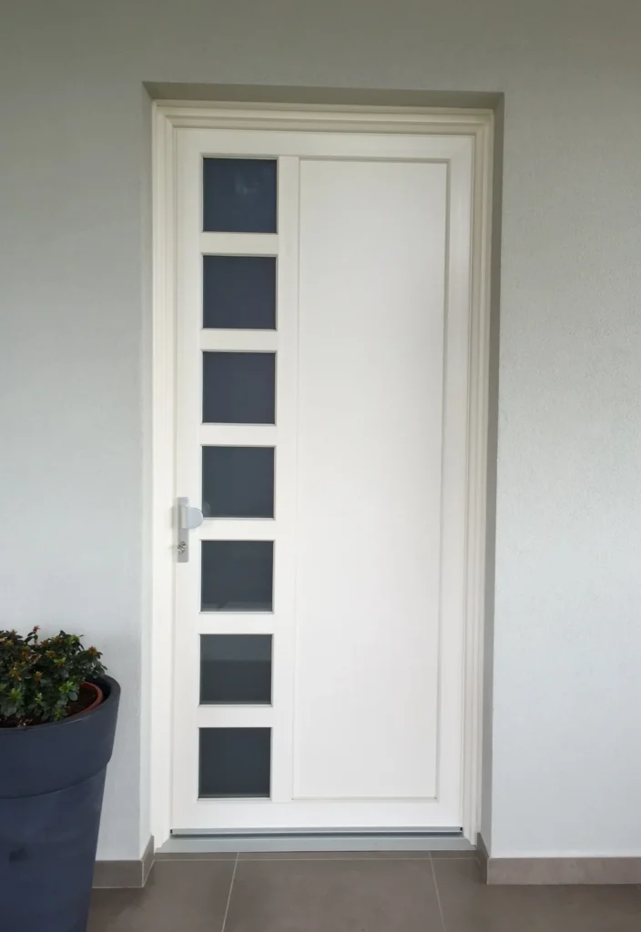 portoncino ingresso bianco
