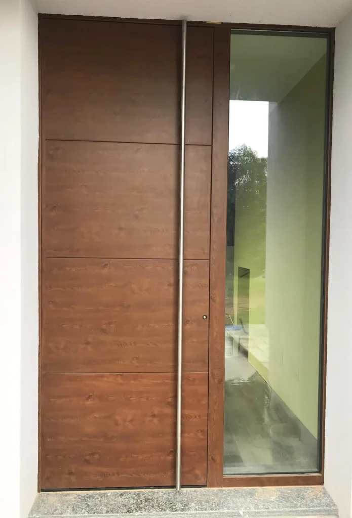 portoncino ingresso schuco